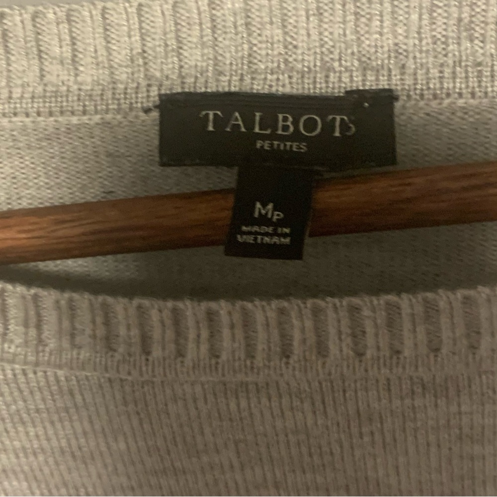 Talbots Multi-Stripe Side Button Sweater Size Med… - image 3